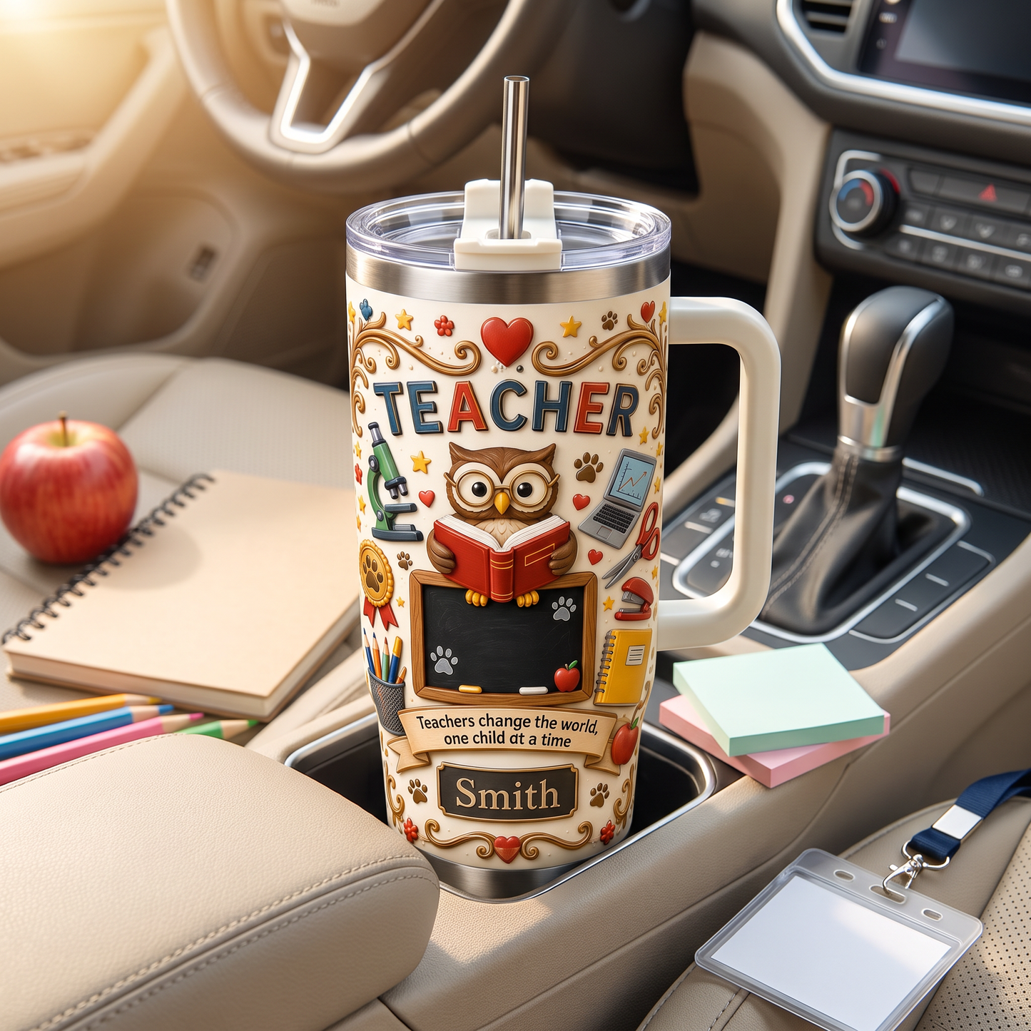 Personalized Teacher Gift Tumbler For Back To School