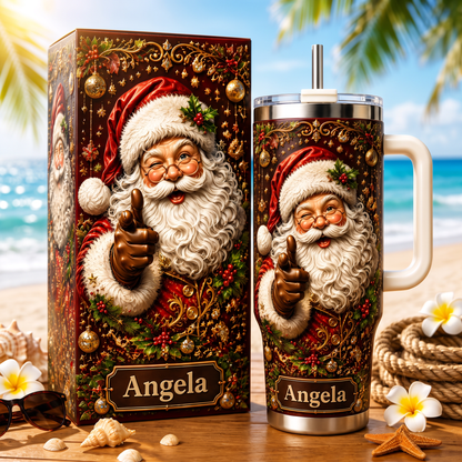 Personalized Santa Christmas Tumbler