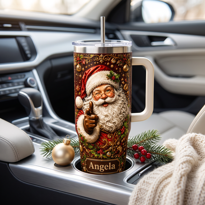 Personalized Santa Christmas Tumbler