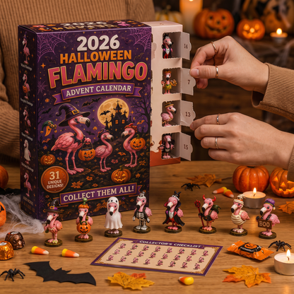 🦩 2026 Halloween Flamingo Advent Calendar – Every Day Brings New Surprises 🎃