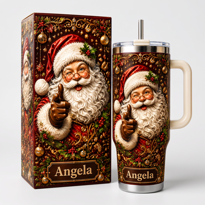 Personalized Santa Christmas Tumbler