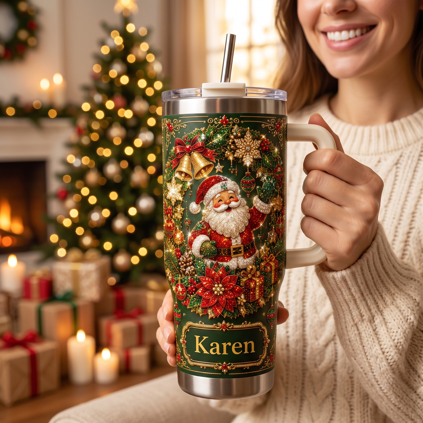 Personalized Christmas Tumbler