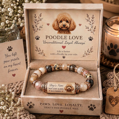 🐾 Personalized Dog family Memorial Bracelet Gift Set With gift Box