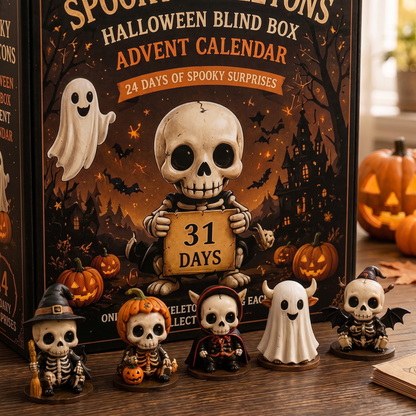 💀 2026 Halloween Cute Skeletons Halloween Advent Calendar