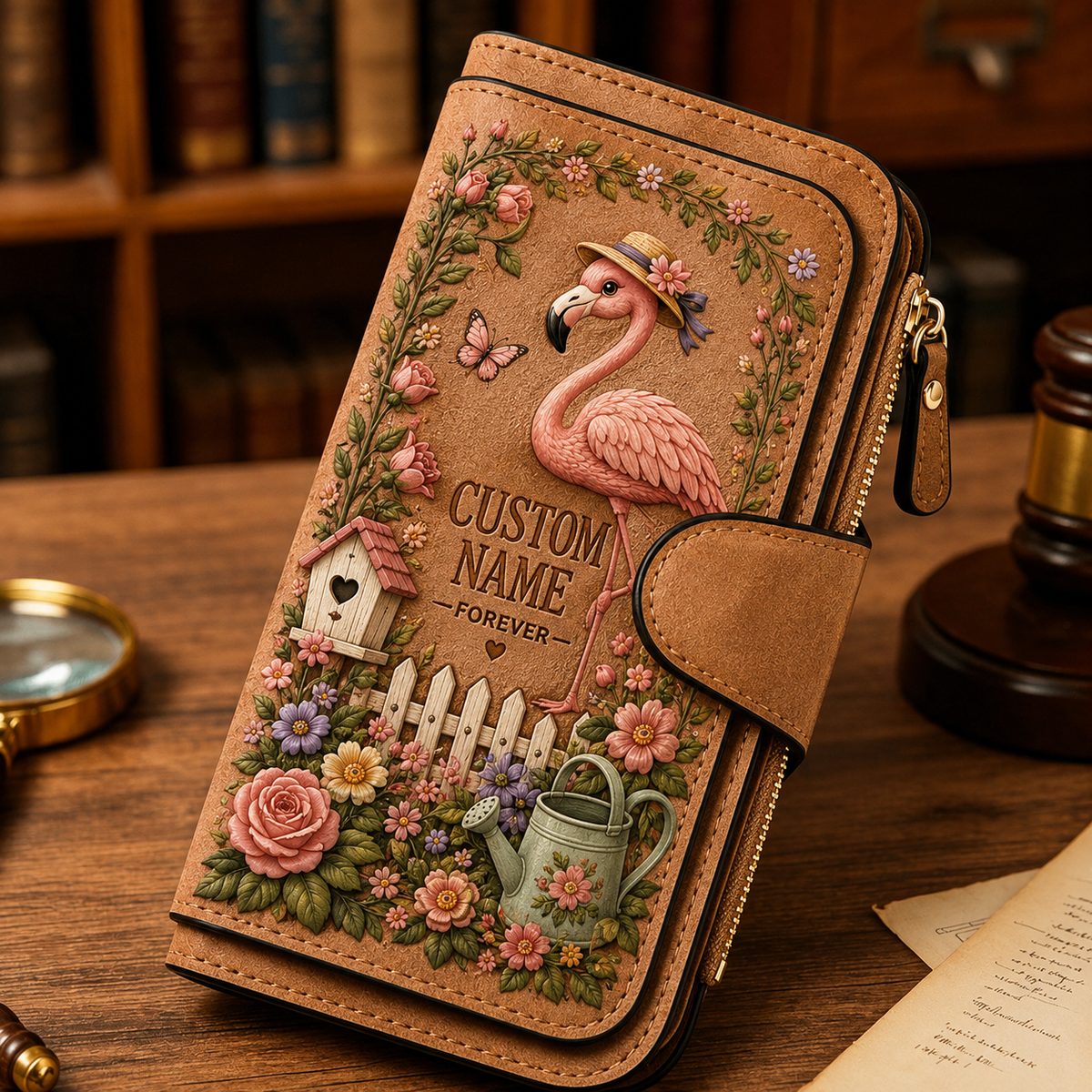 🌸 Personalized Garden Wallet - Perfect Gift For Her 🌿