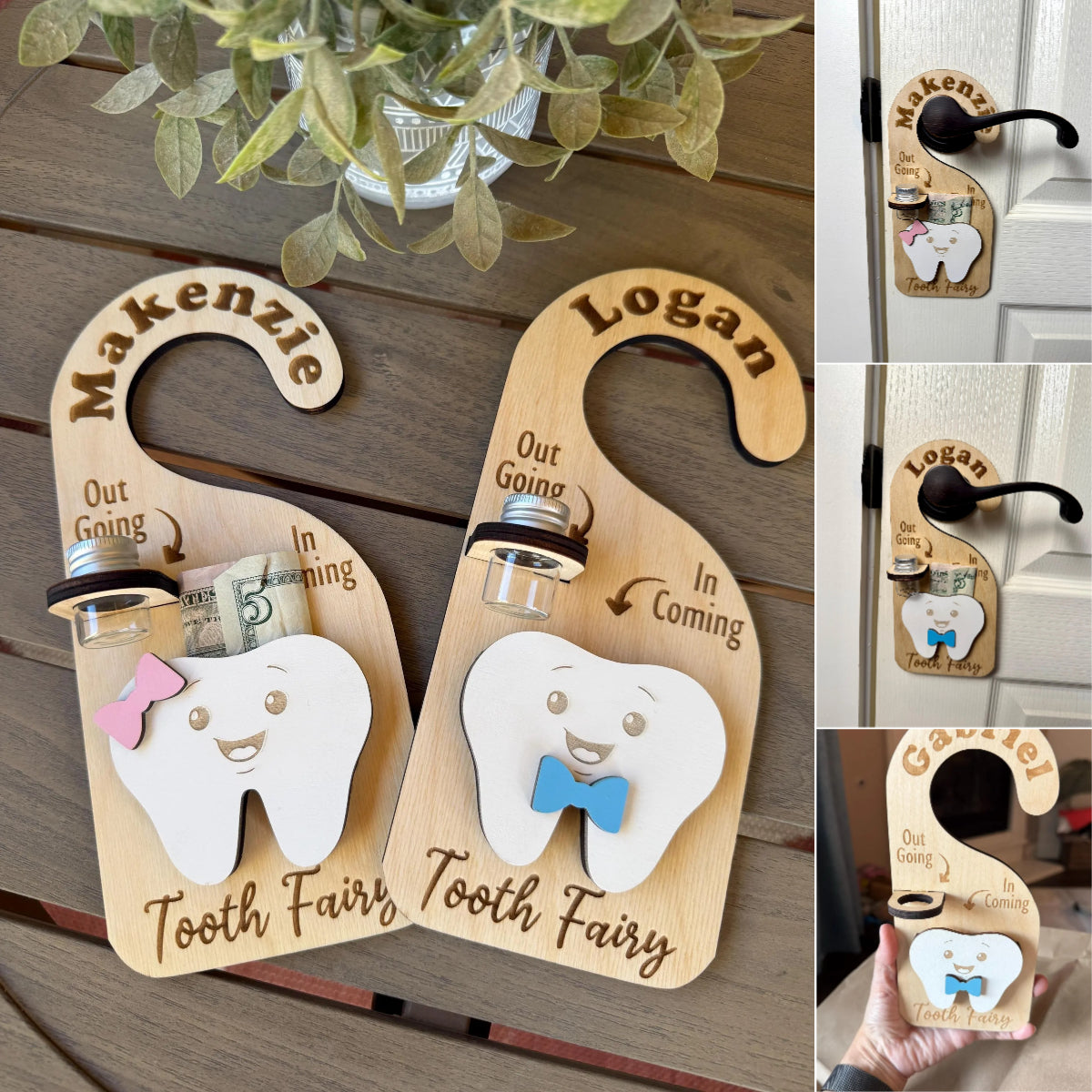 Personalized Tooth Fairy Door Hanger